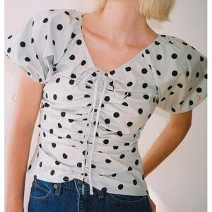 Margaret Top Lisa Says Gah Mint Chip Dot - SMALL only